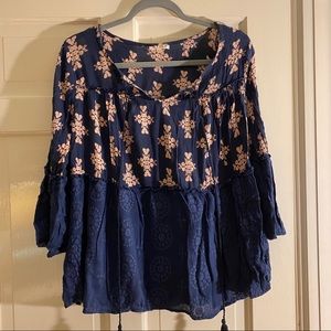 floral blouse